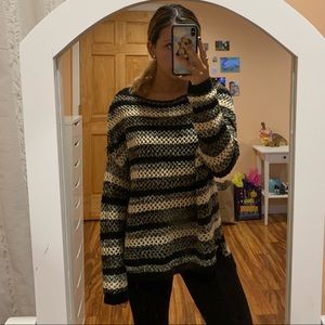 Oversized knit sweater